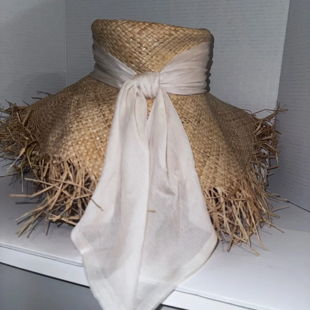 Eugenia Kim Mirabel Natural Raffia wide Brim Sun Hat - Picture 3 of 4